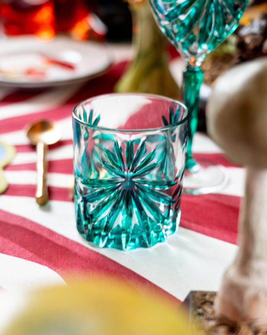 The Stars Hand-Painted Crystal Glasses - Set of 4 Tumblers