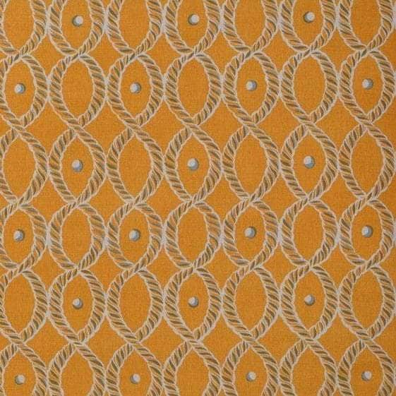 Dolly Fabric in Gold and Blue