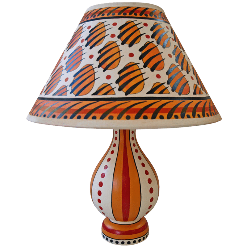 Carousel Vase Lamp - Yellow