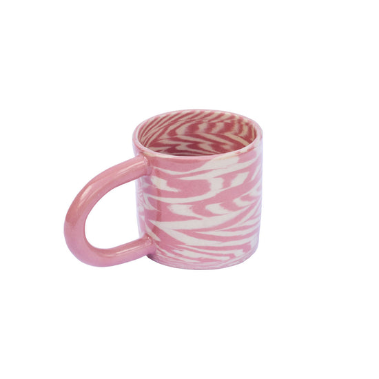 Pink Herringbone Mug