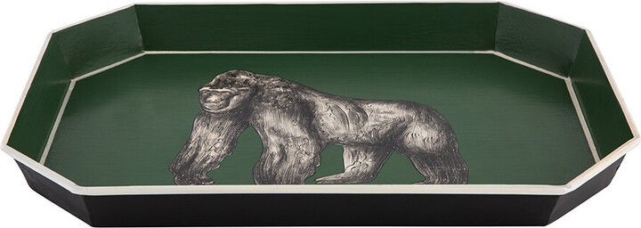 Fauna Hand-Painted Iron Tray - Gorilla