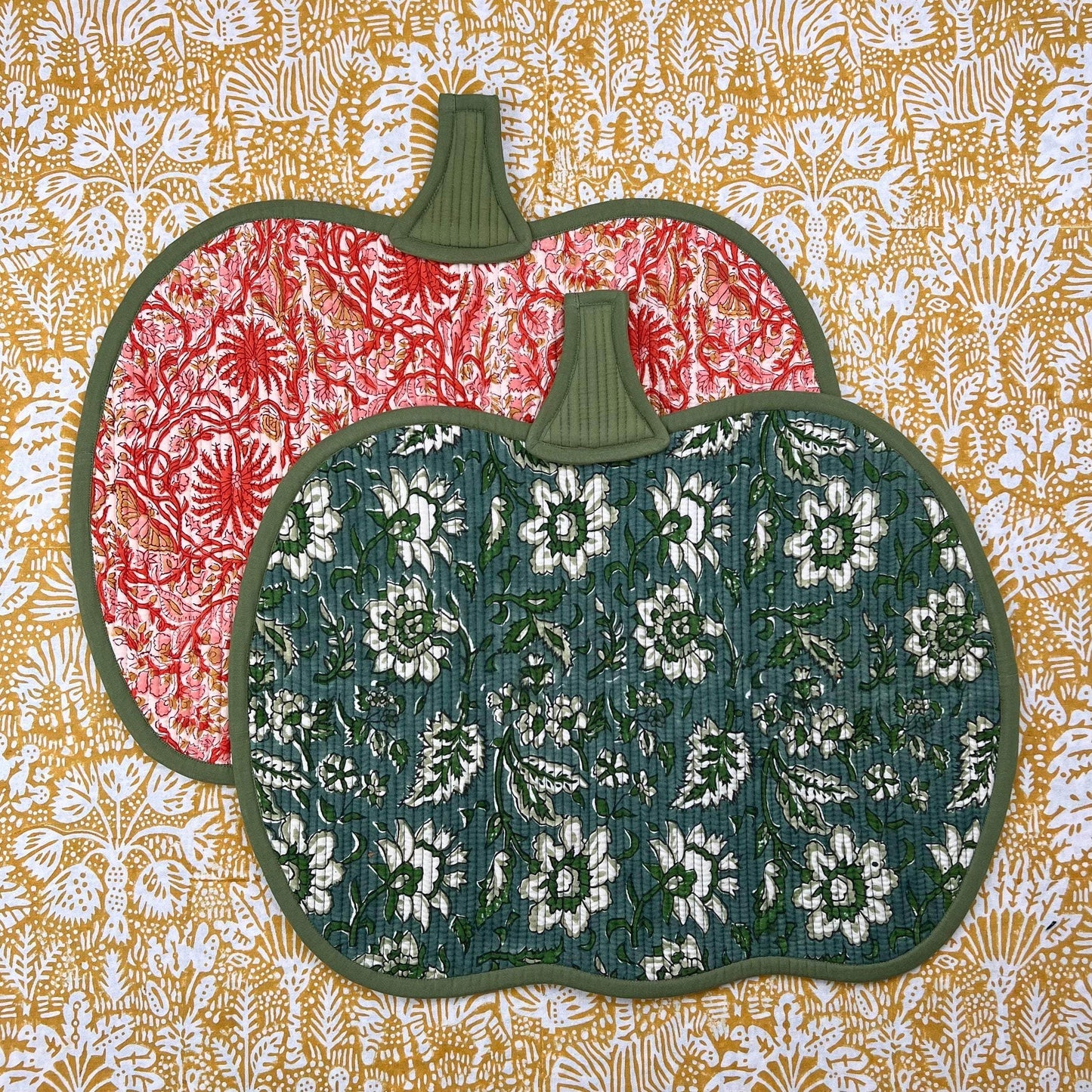 The Pumpkin Placemat - Rusts & Greens