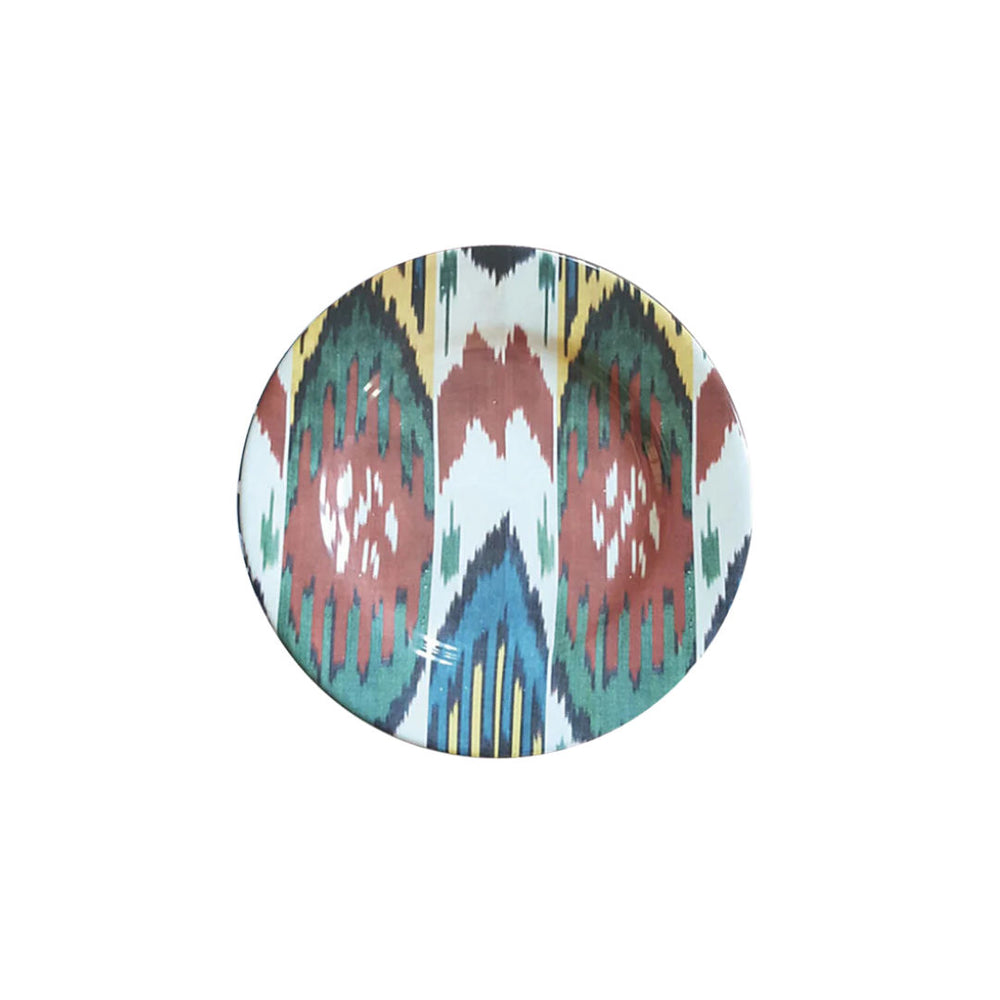 Ikat Ceramic Salad / Dessert Plate - #104