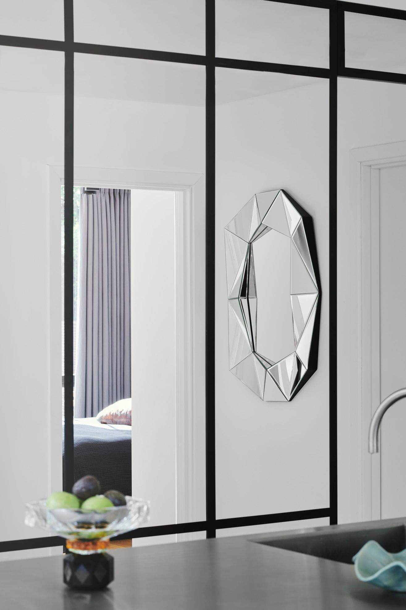 Diamond Large Mirror Silver