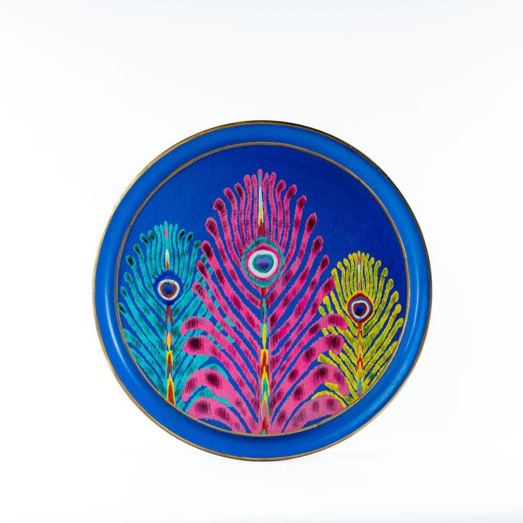 Matthew Williamson Blue Peacock Tray