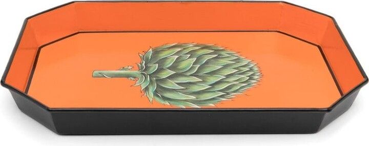 Flora Hand-Painted Iron Tray - Artichoke