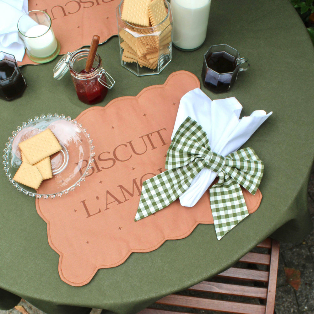 Biscuit L'amour Napkin Ring Green