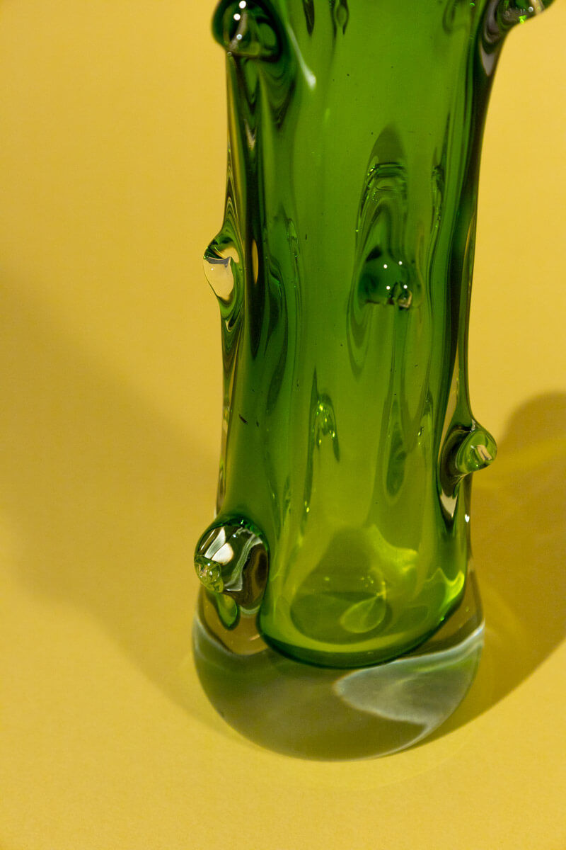 Mid-Century Bohemian Glass Vase