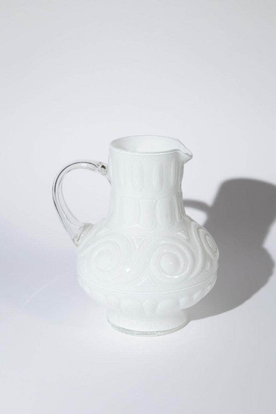 Vintage Italian Opaline Glass Pitcher