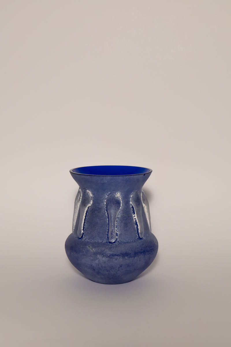 Rare Mid-century French Cobalt Vase