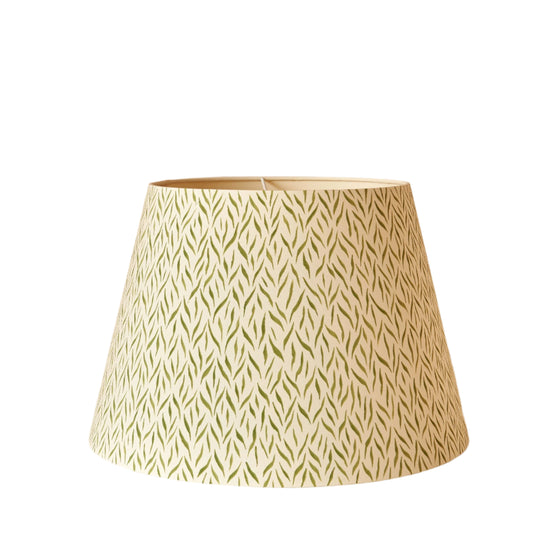 Mossy Green Willow Lampshade