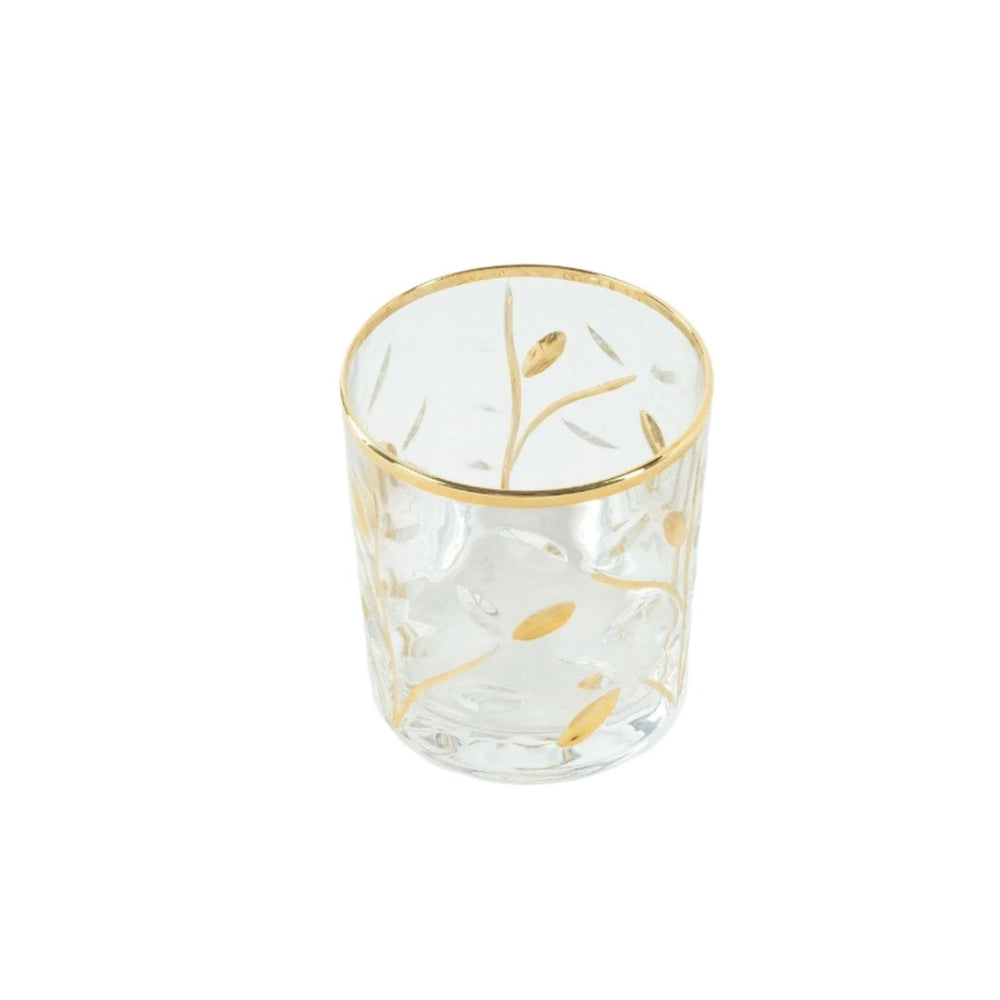 Crystal Gold Glasses - Set of 2