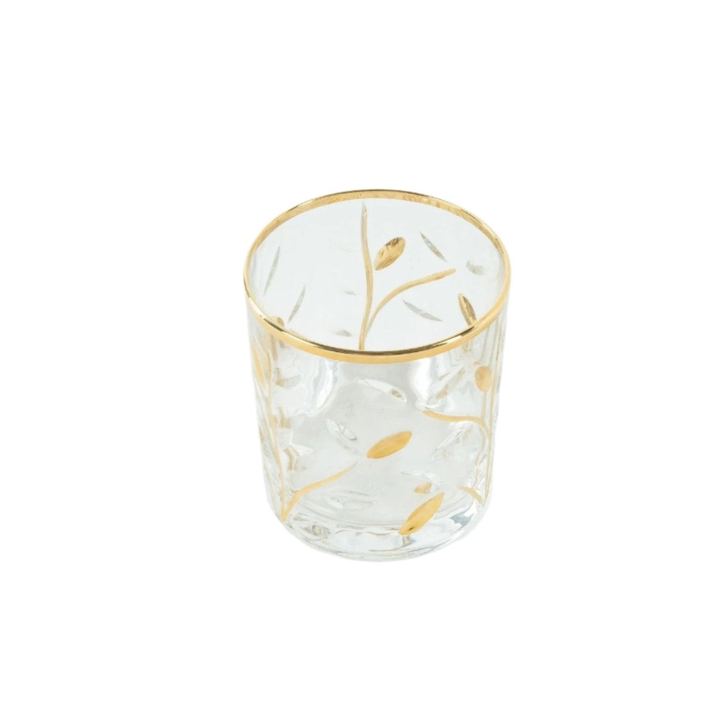 Crystal Gold Glasses - Set of 2