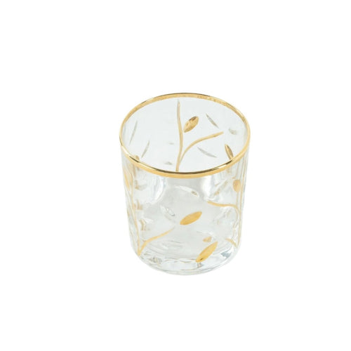 Crystal Gold Glasses - Set of 2