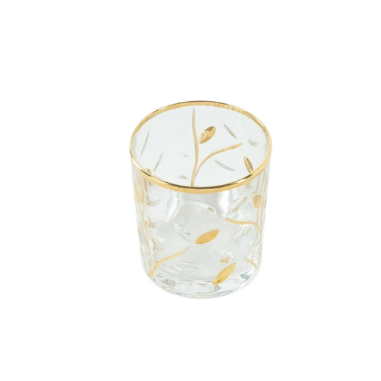 Crystal Gold Glasses - Set of 2