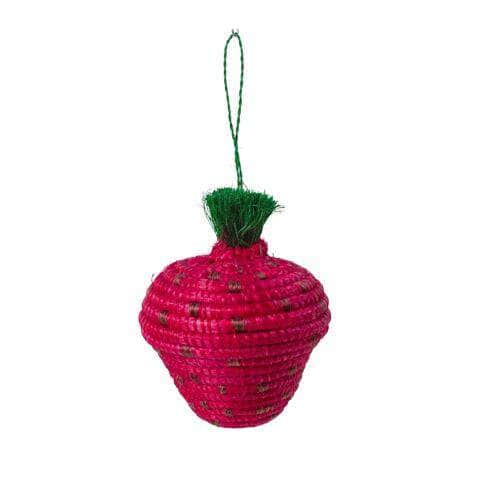 Strawberry Holiday Ornament from Rwanda