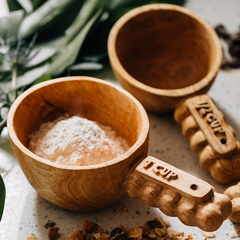 Measuring Cup Set handcarved in Rwanda