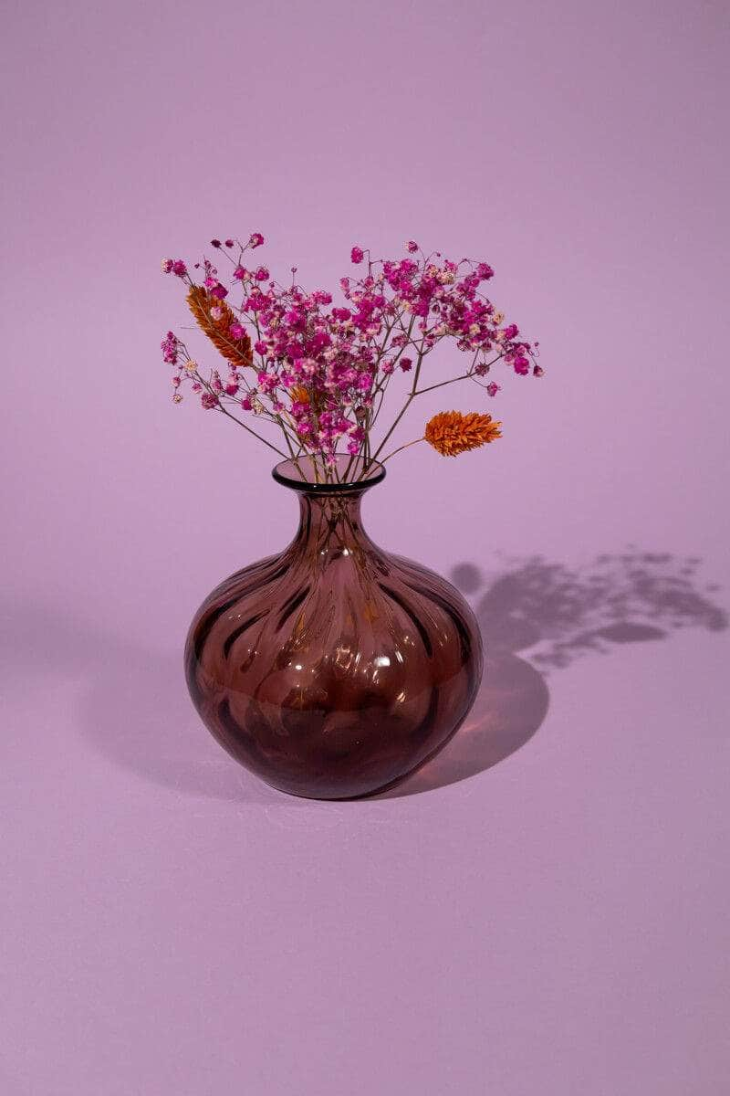 Vintage Purple Art Glass Vase