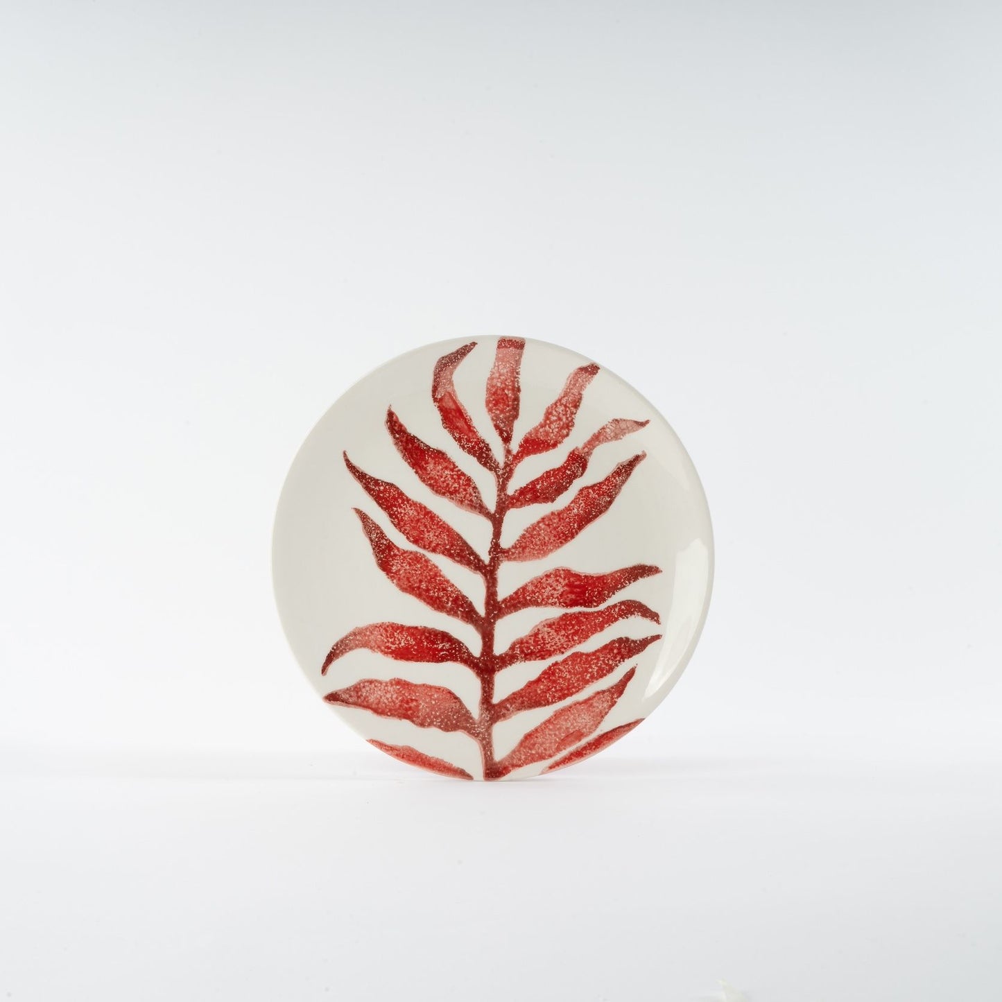 Hand-Painted Ceramic Plates - Leaves Collection