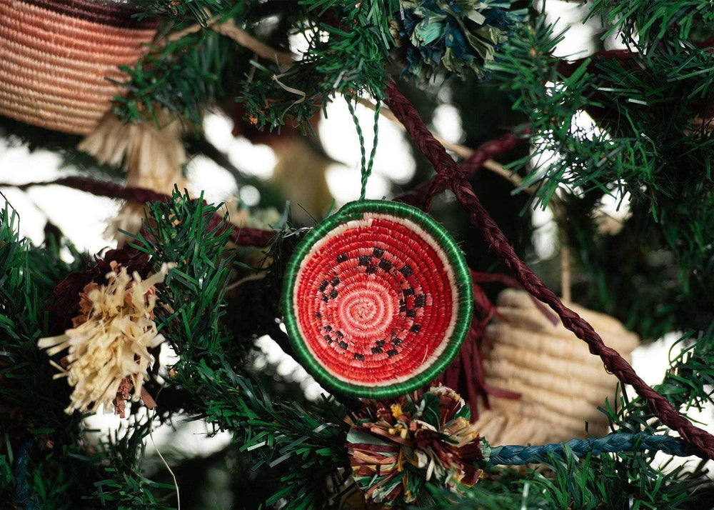 Watermelon Holiday Ornament from Rwanda