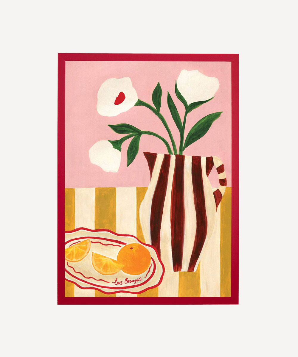 Blooms and Oranges Print