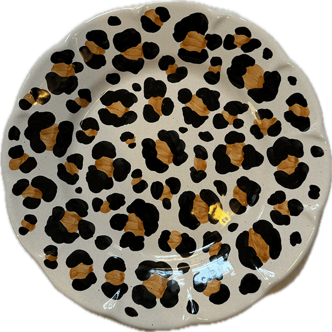 Leopard Plate 25cm