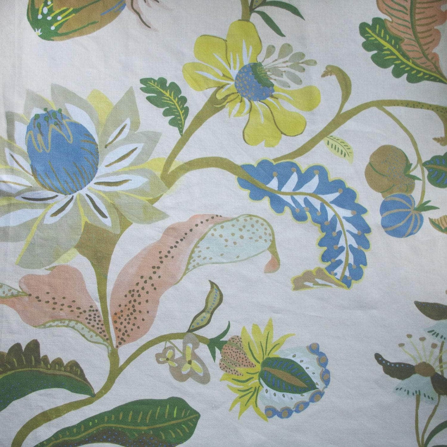 Printed Walled Garden Fabric- Yellow