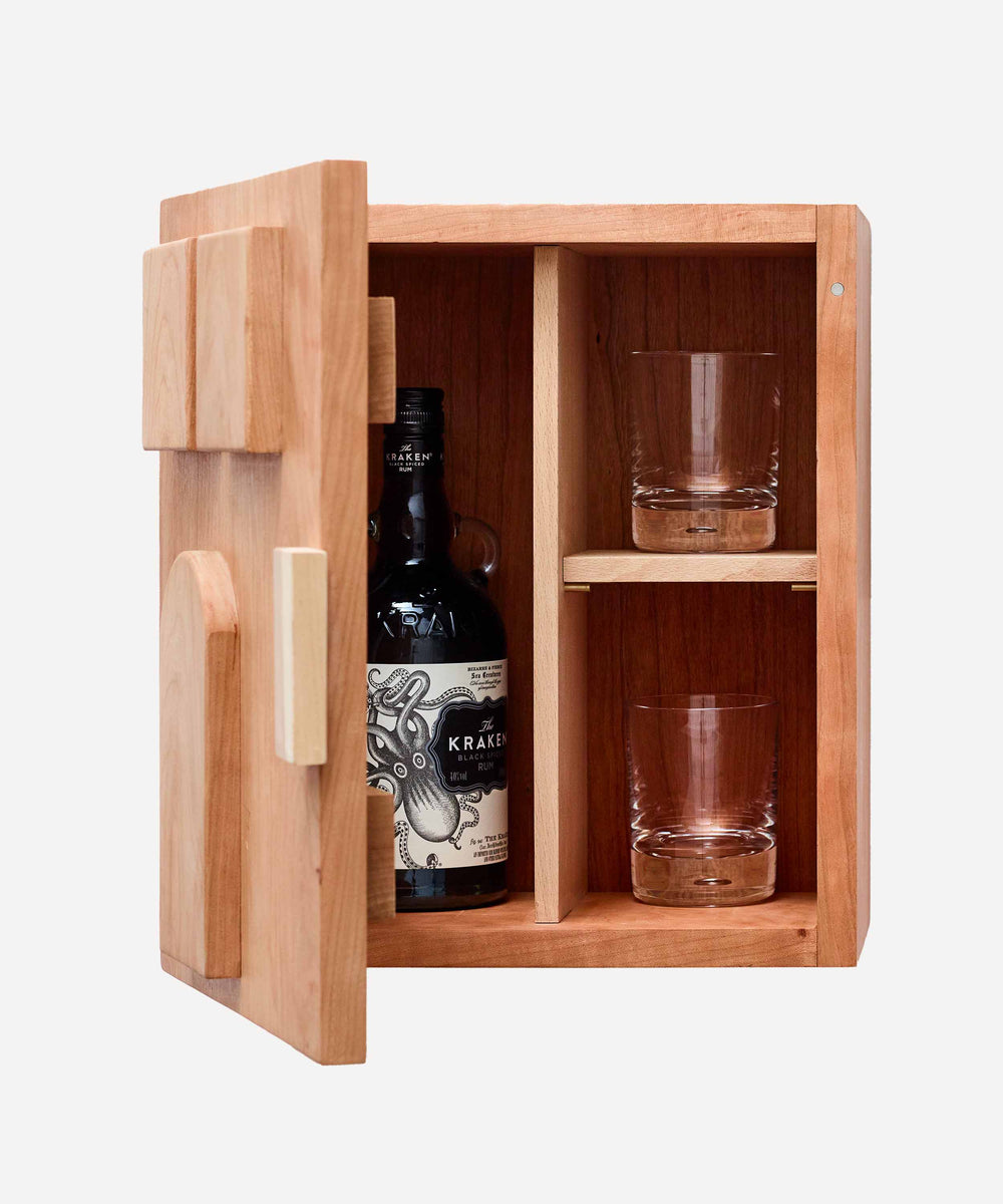 Cherry Wood Drinks Cabinet