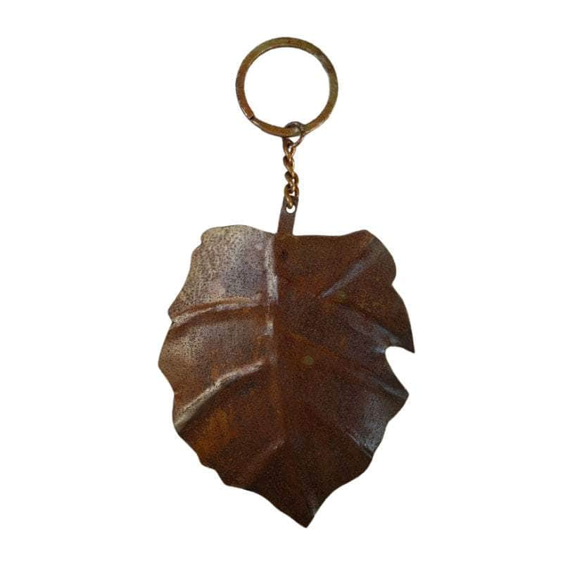 Iron Leaf Key Ring