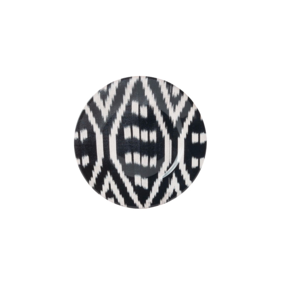 Ikat Ceramic Salad / Dessert Plate - #08