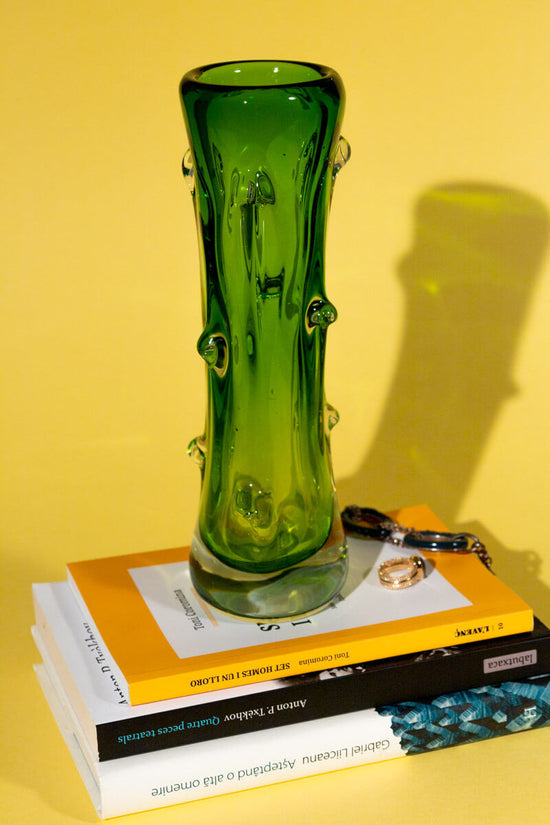 Mid-Century Bohemian Glass Vase