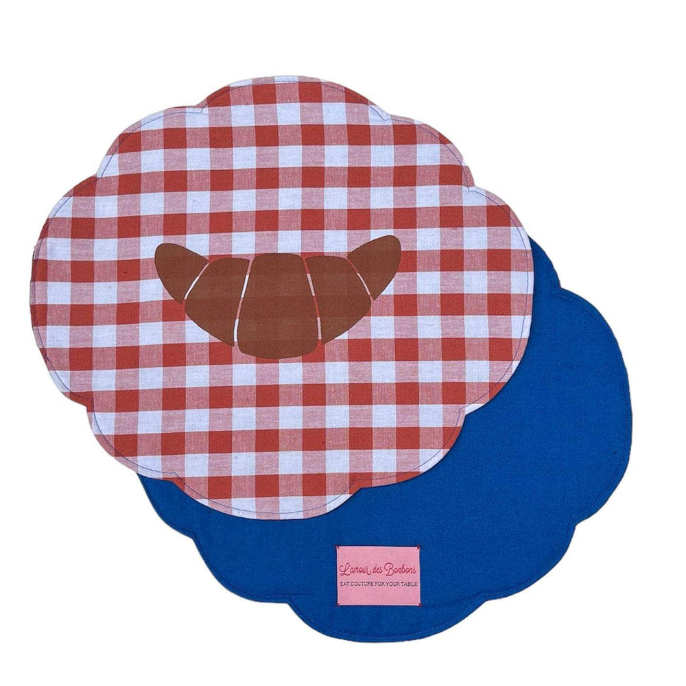 J'adore Croissant Placemat Brique