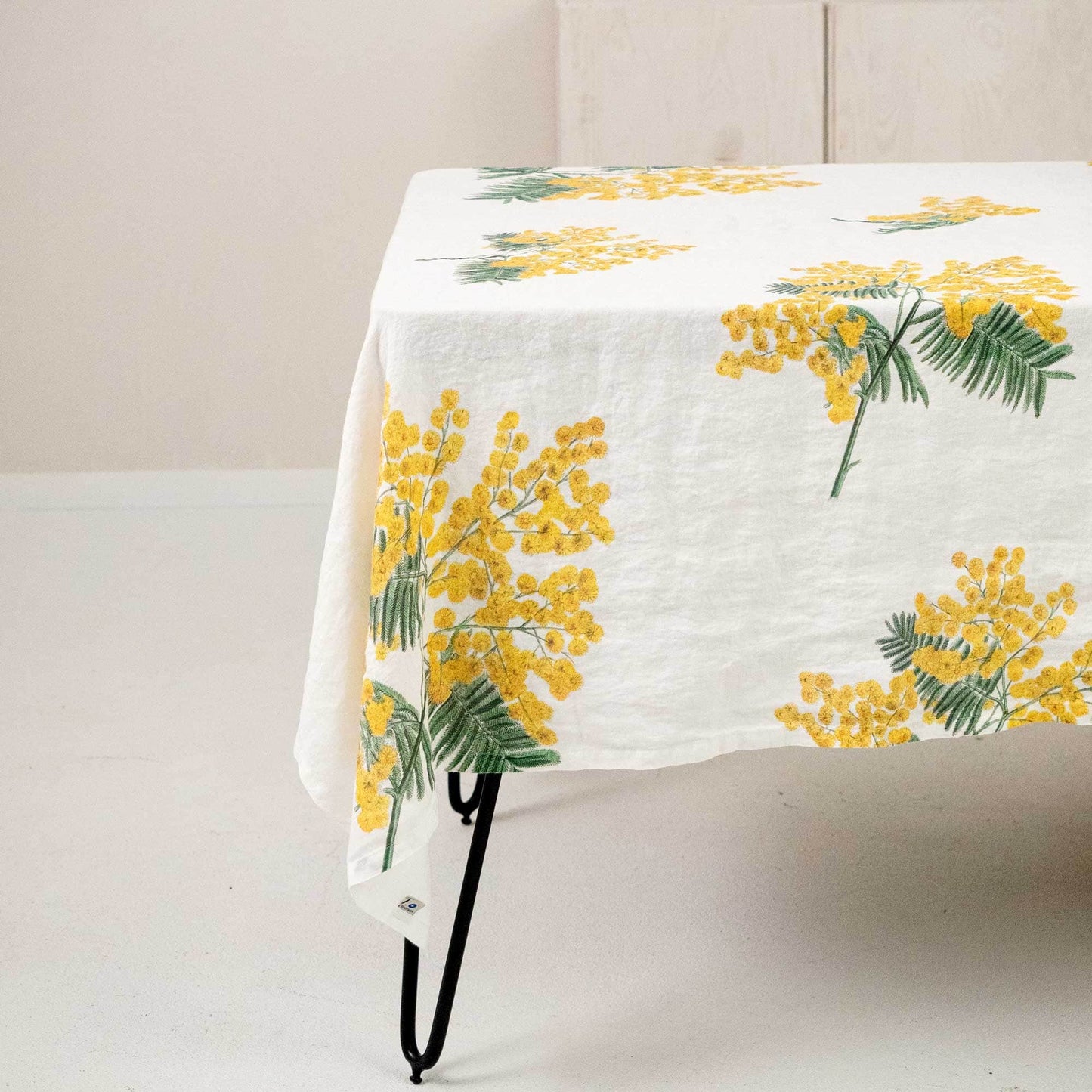 Linen tablecloth MIMOSA Off White