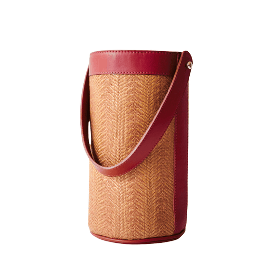 London-Rome Limited Edition Rattan Bucket Bag