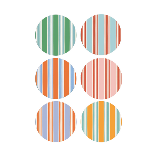 Amalfi Stripes Placemats (Set of 6)