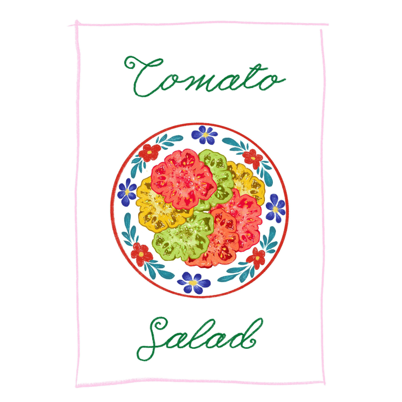 Tomato Salad Art Print