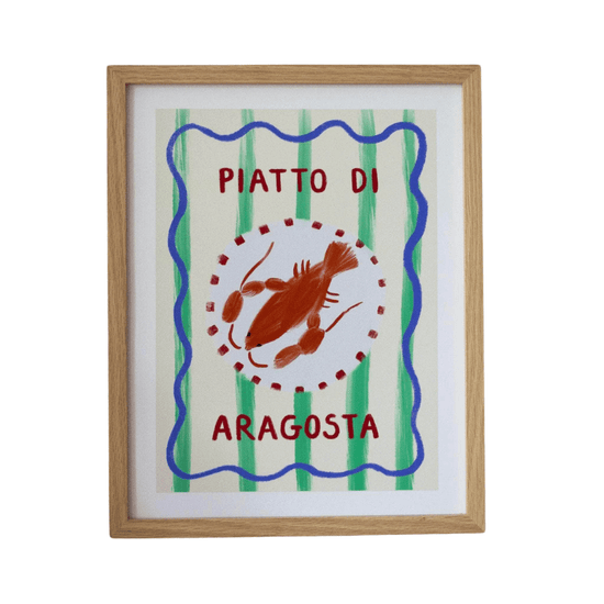 Piatto di Aragosta Art Print