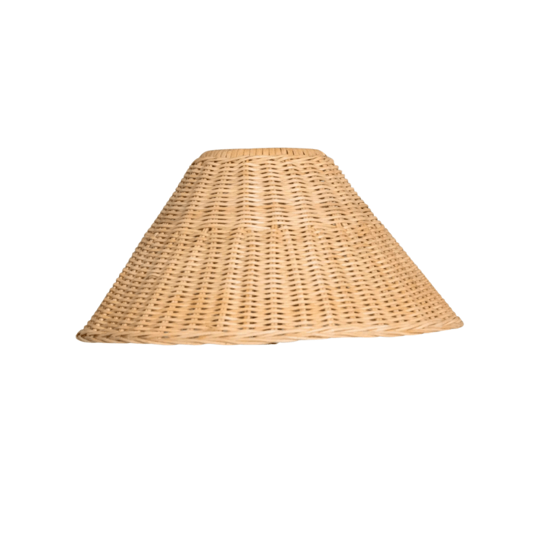 Conical Rattan Lampshade