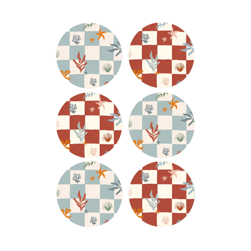 Nautical Checks Placemats (Set of 6)