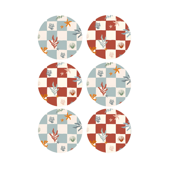 Nautical Checks Placemats (Set of 6)