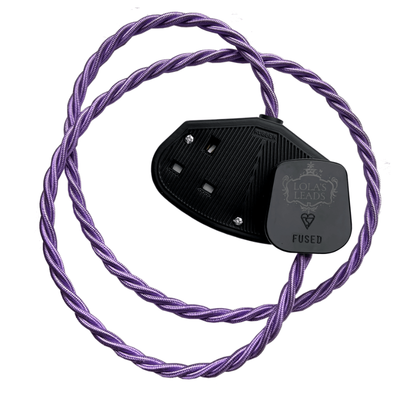 Fabric Extension Cable in Violet