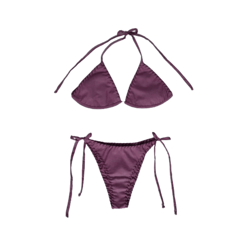 Purple Cotton Bikini