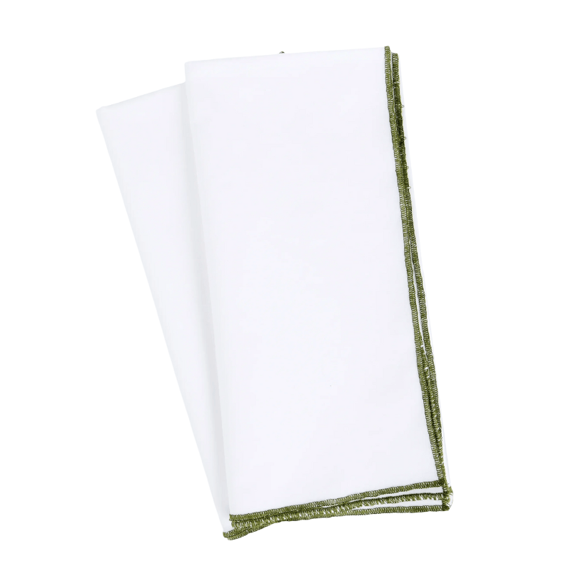 Olive Green Rim Napkin