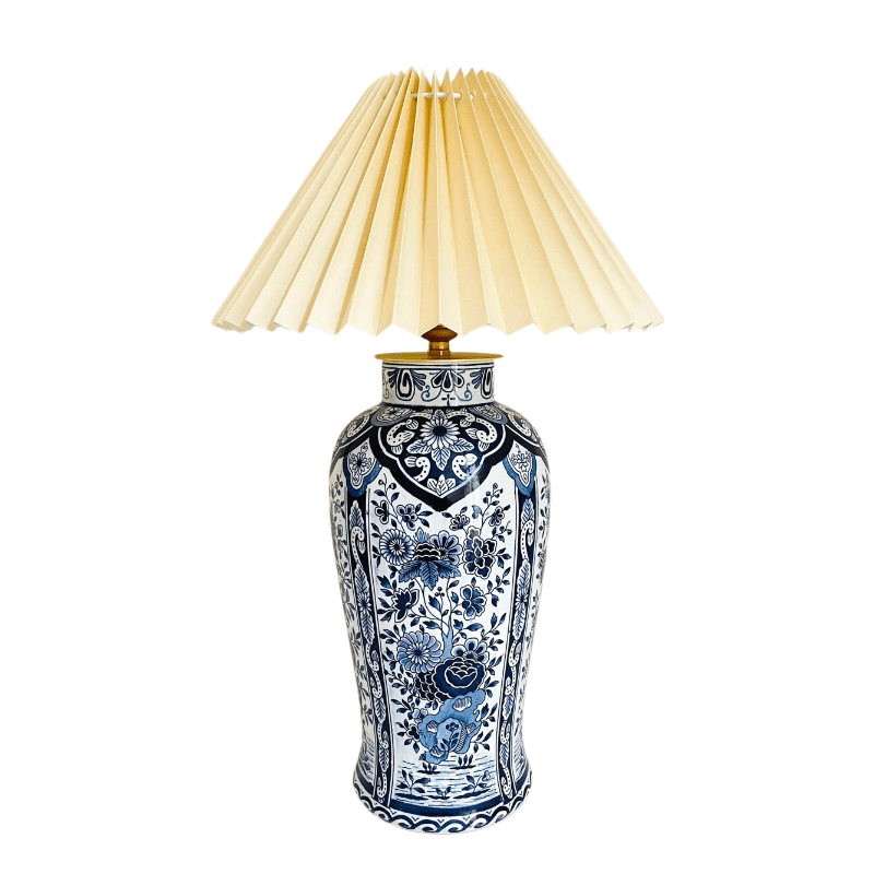 Antique Delft Lamp