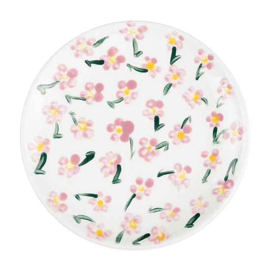 Pink Prairie Ceramic Plate