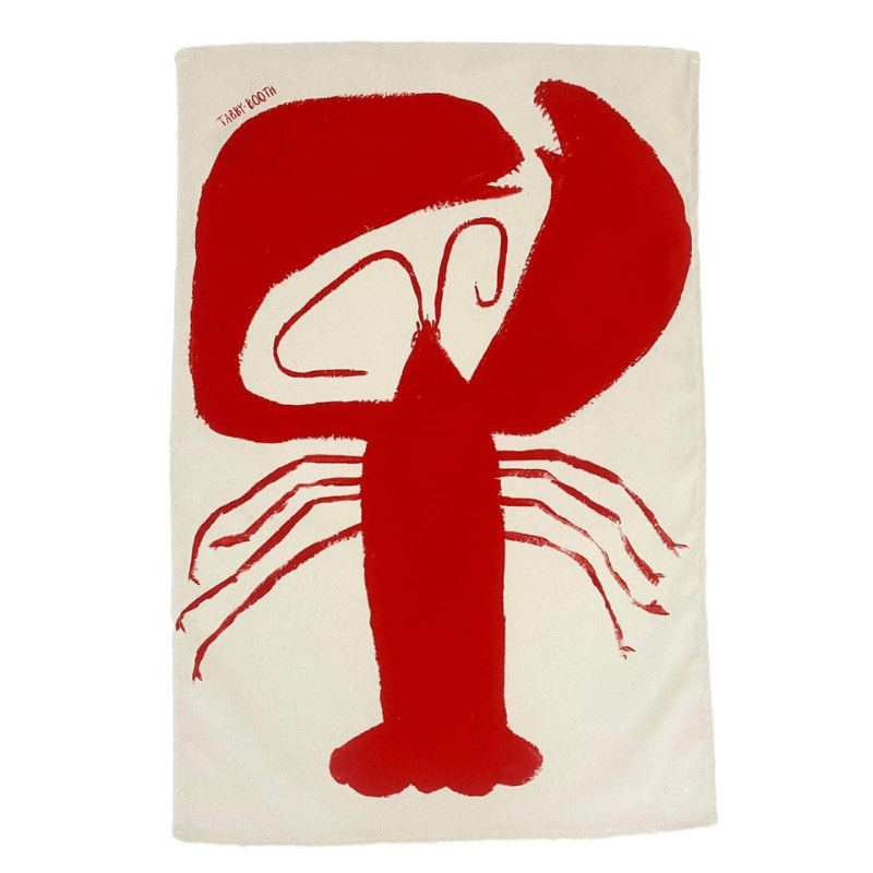 Tabby Booth Cotton Lobster Tea Towel