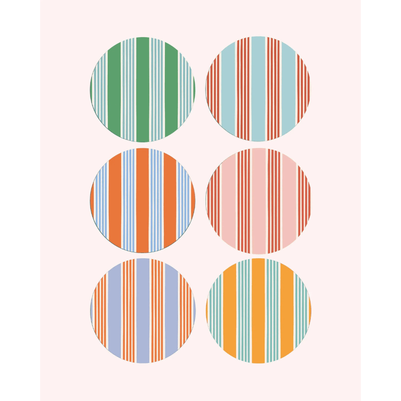 Amalfi Stripes Placemats (Set of 6)