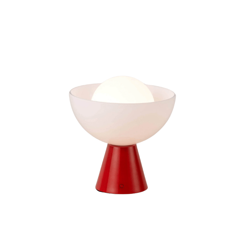 Jam Red Dome Cordless Table Lamp