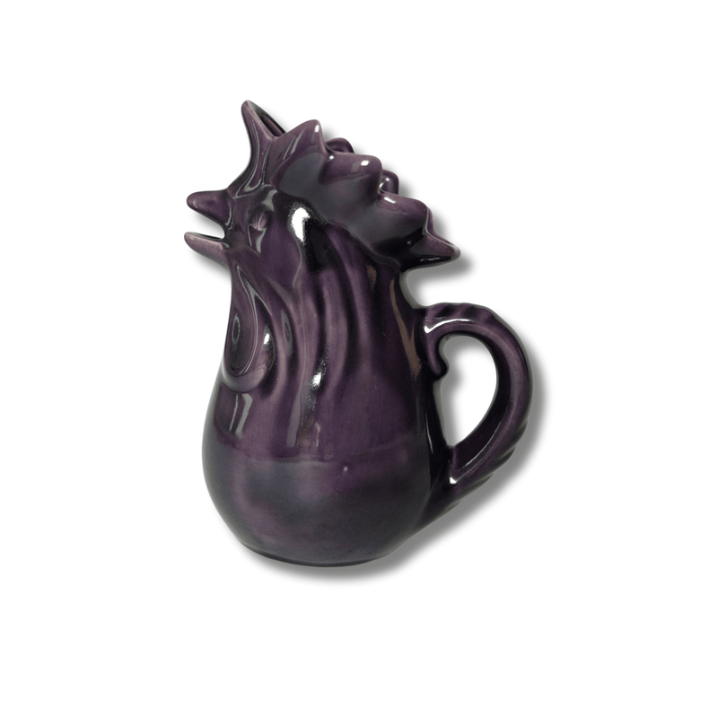 Hand-glazed Terracotta Rooster Jug