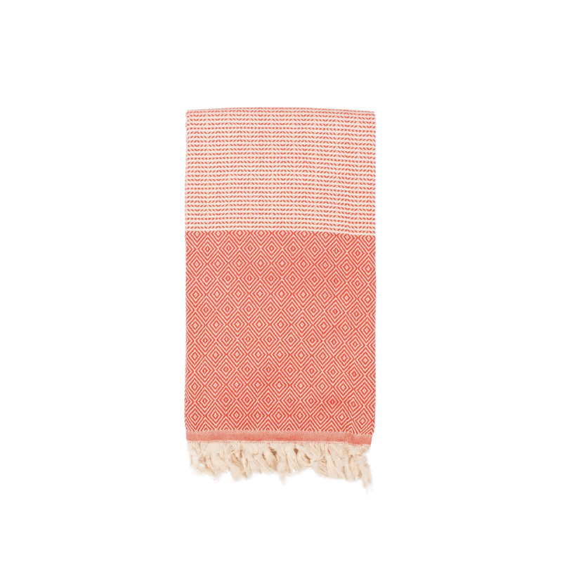 Nordic Dot Hammam Towel - Orange